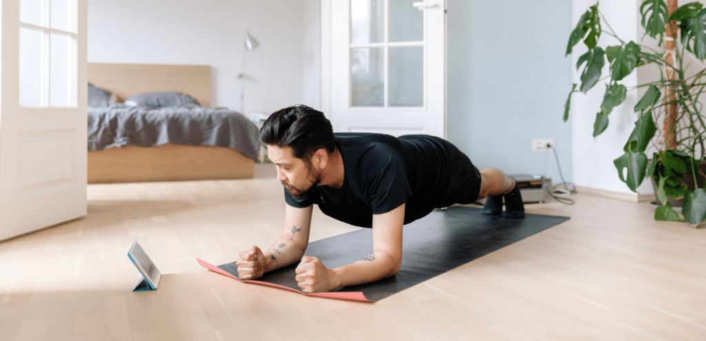 Image of man doing exercise