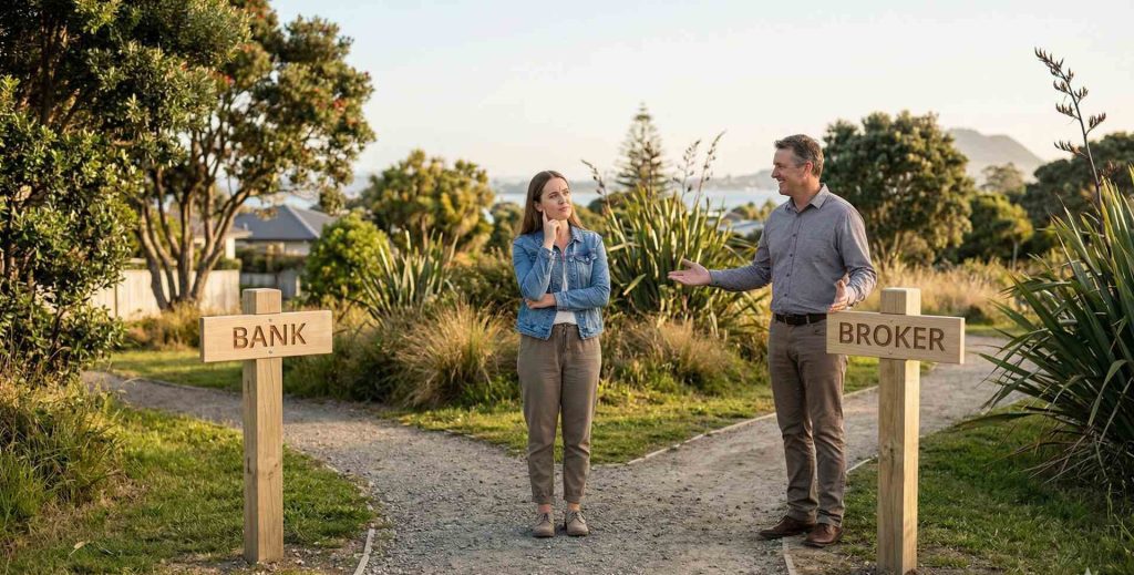 Tauranga home buyer choosing between bank and mortgage broker