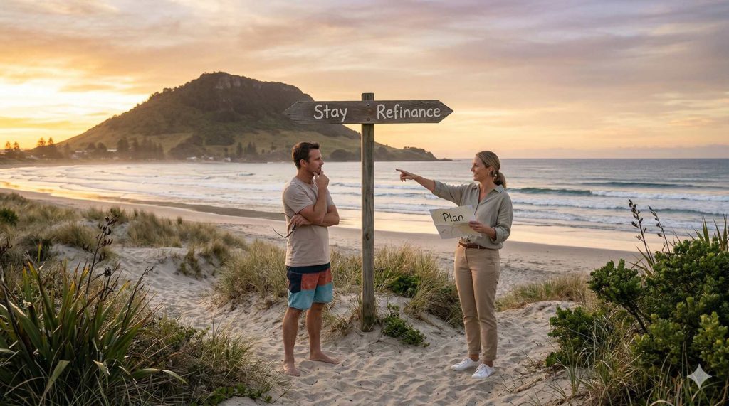 Refinancing in Tauranga NZ decision explained by mortgage broker at Mount Maunganui