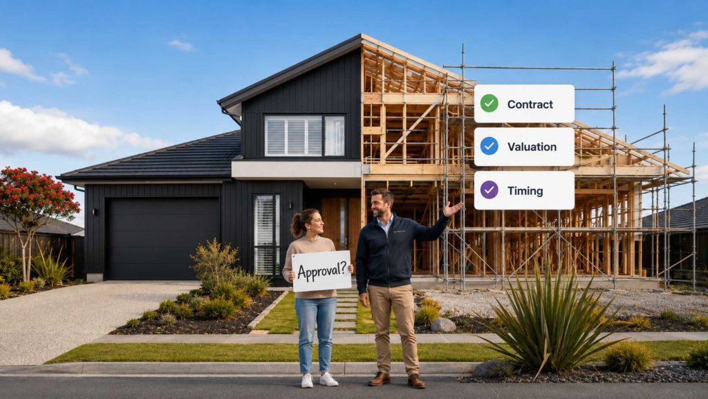New Build Lending Tauranga: Tauriko & Papamoa Guide | Best Mortgages NZ New build approval in Tauriko and Papamoa showing contract valuation and timing checks