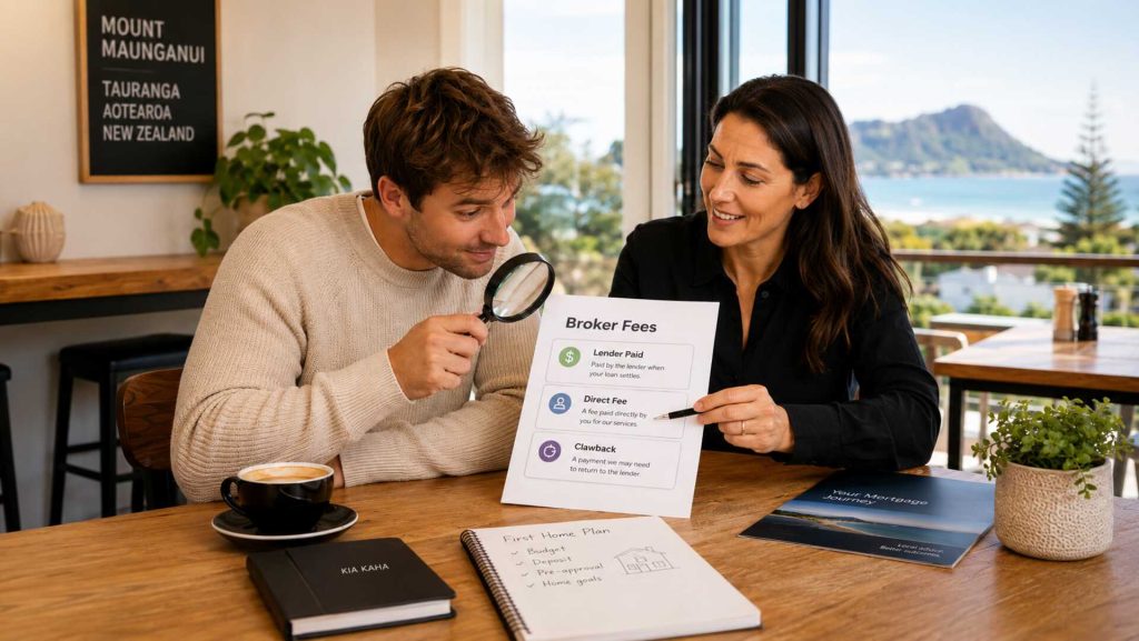 Tauranga buyer checking mortgage broker fees direct fees and clawback terms
