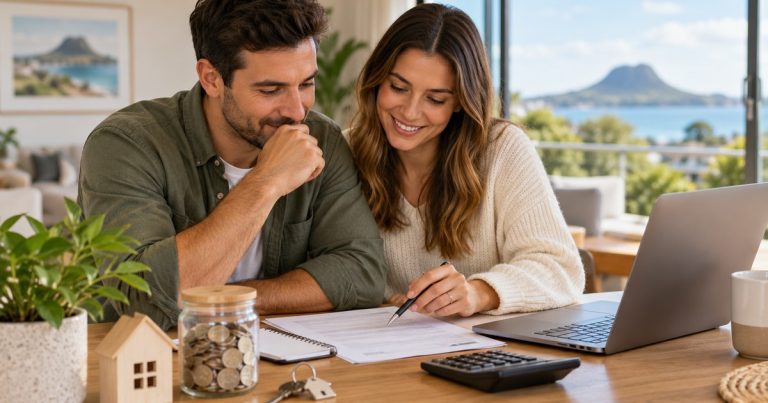 Tauranga first-home buyers planning a small-deposit home purchase.